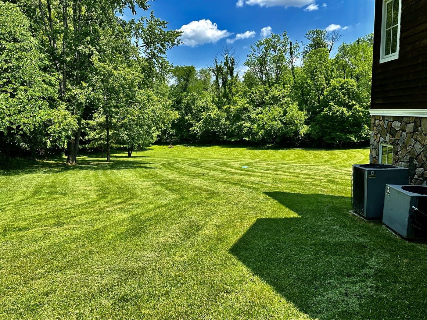 A lawn maintained by Peek Lawn Care, LLC